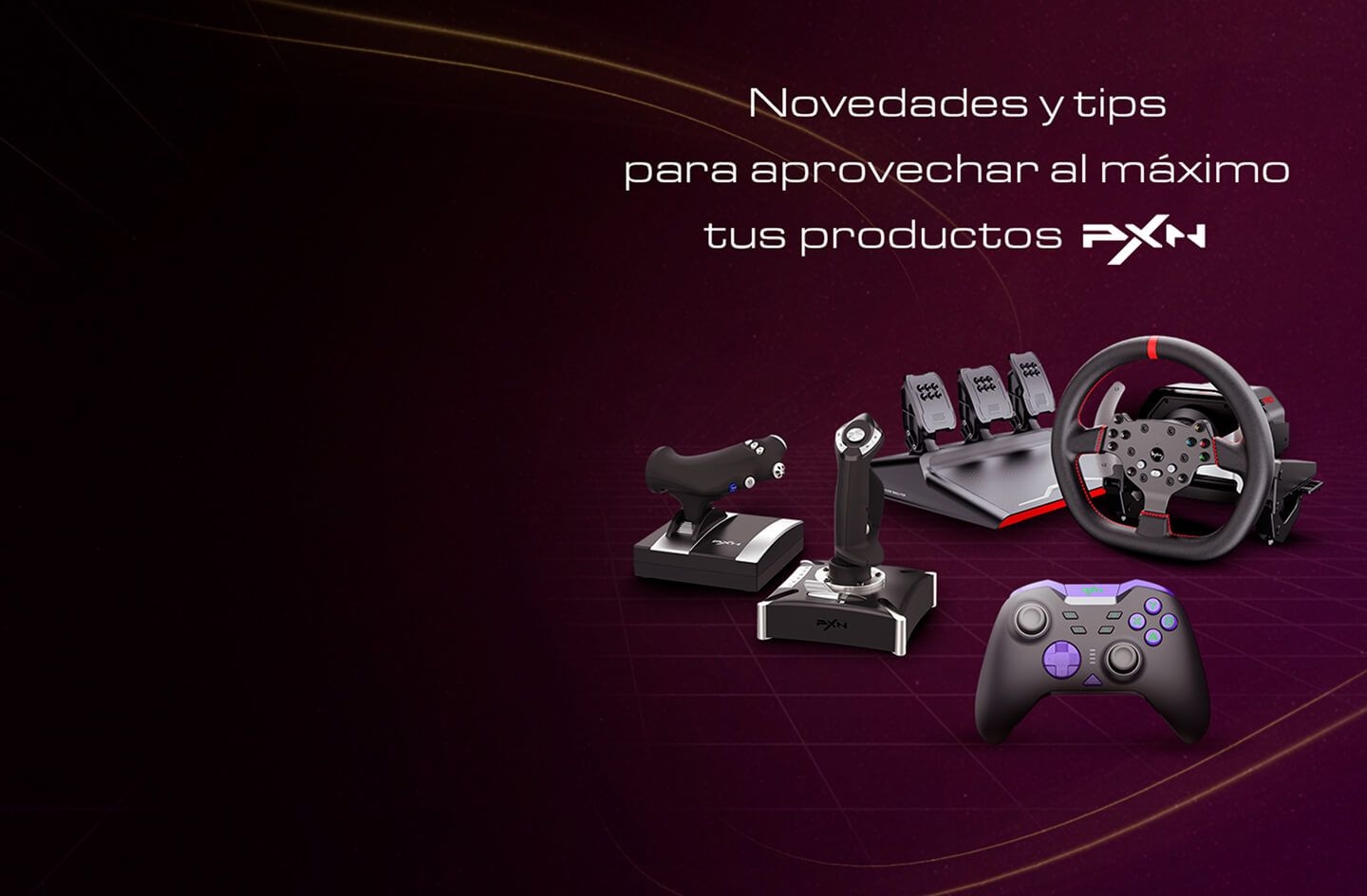 volante, pedales y marcha marca pxn para simulador